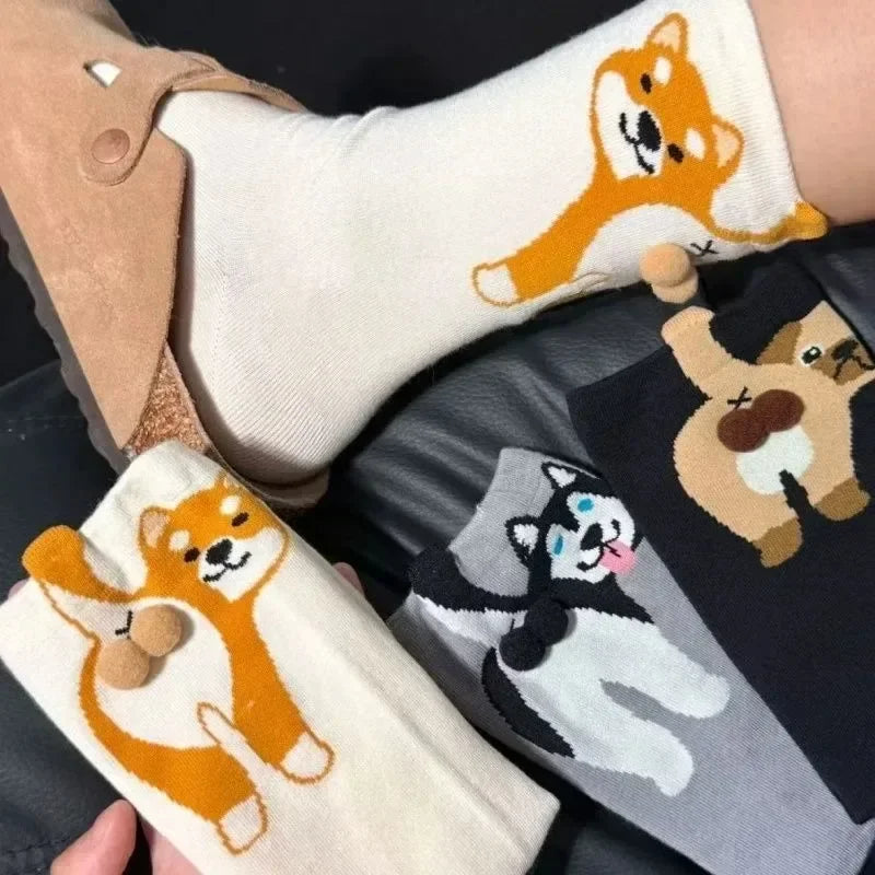 Calcetines Perritos Pom-Pom (Edición Limitada)