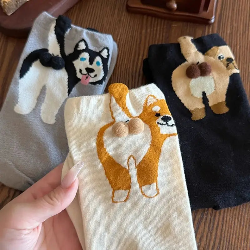Calcetines Perritos Pom-Pom (Edición Limitada)