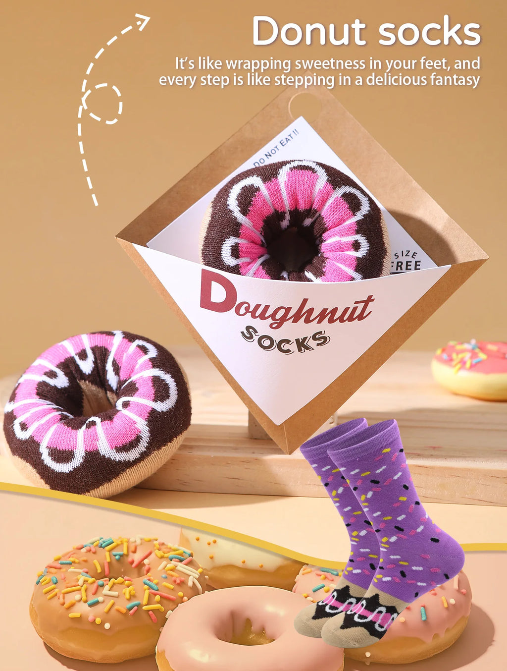 Donut Sock: El capricho más dulce