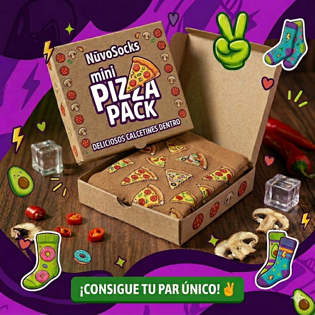 Pizza Pack: ¡Sabor para tus pies!