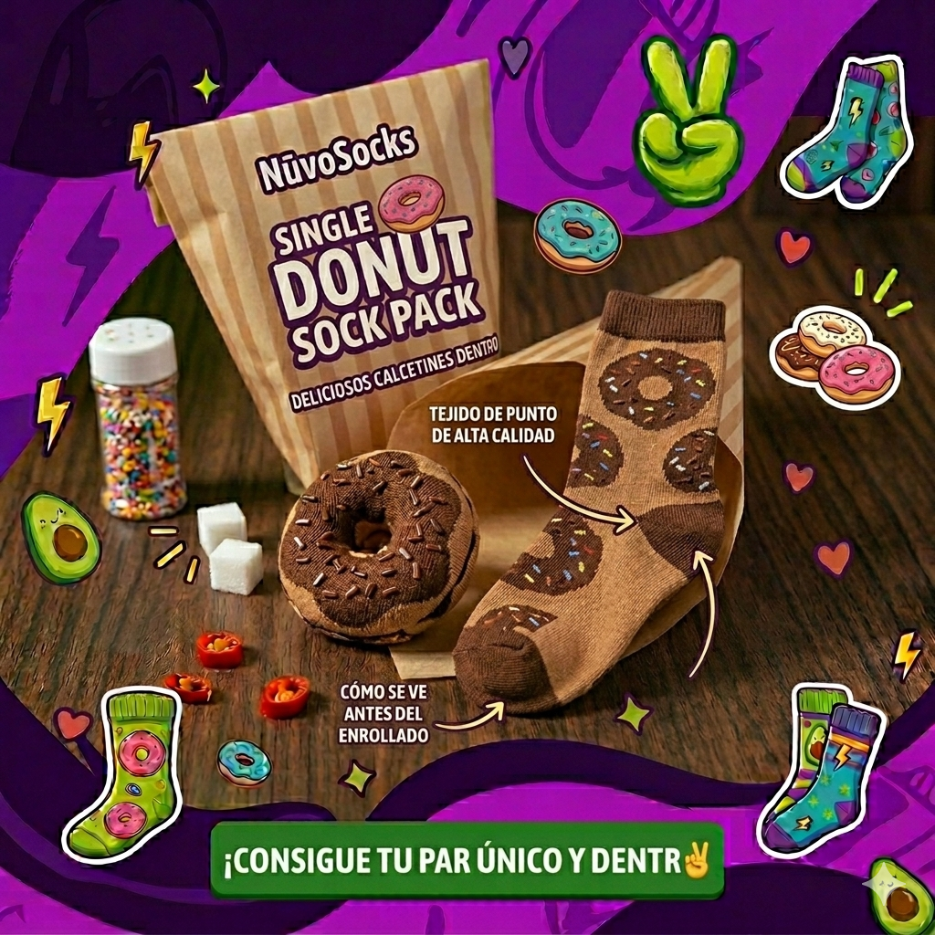 Donut Sock: El capricho más dulce